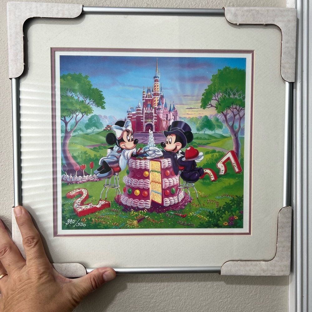 Limited Edition Walt Disney World WDW Photo Art Picture 25 Years of Magic Mickey